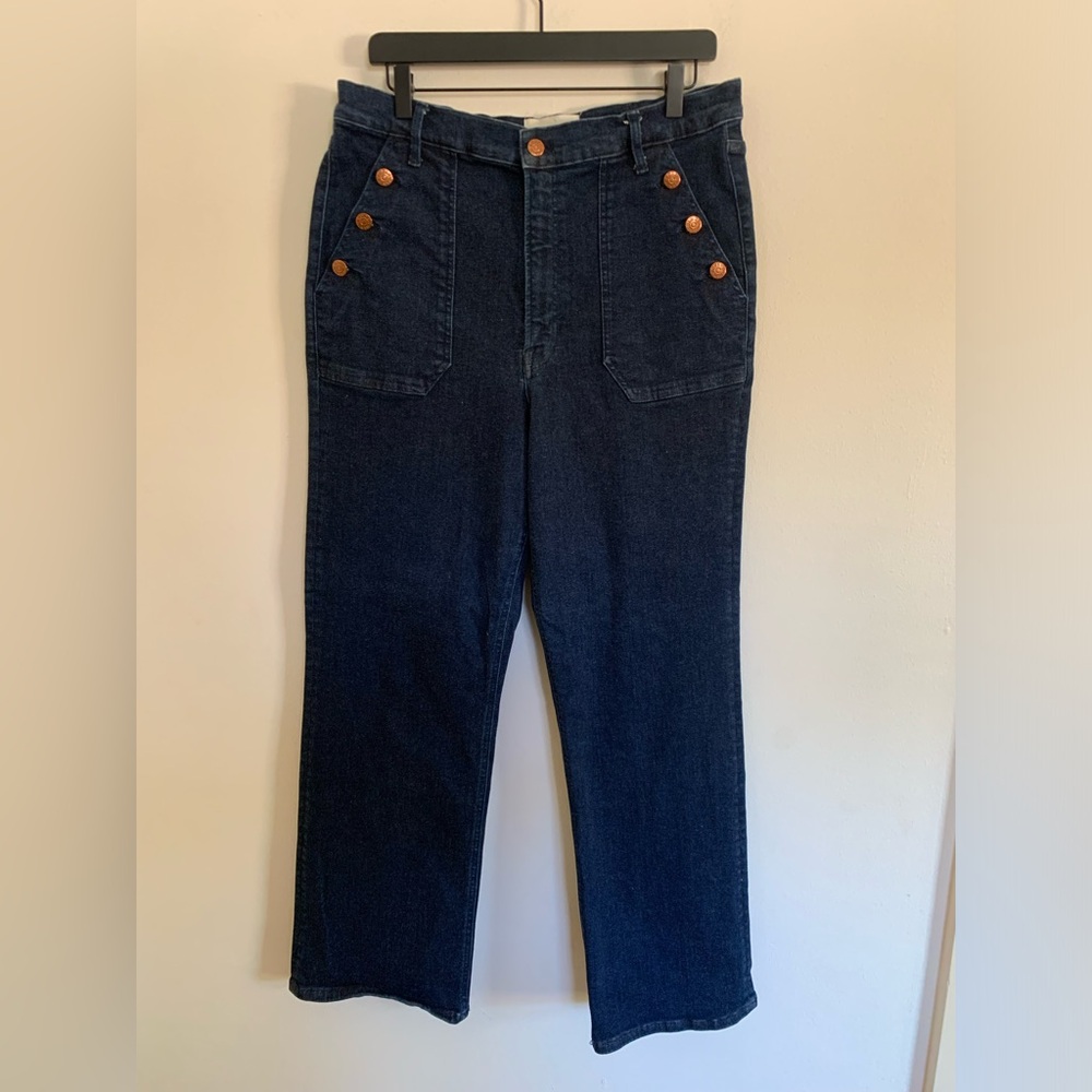 BODEN Patch Pocket Straight Jeans